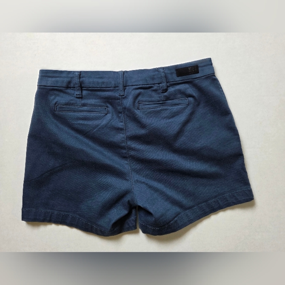 Kut From The Kloth Womens Trouser Short Size 6 Navy Blue Chino Preppy - Picture 2 of 8